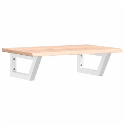 vidaXL Basin Shelf Wall Mounted Steel and Solid Wood Oak 2