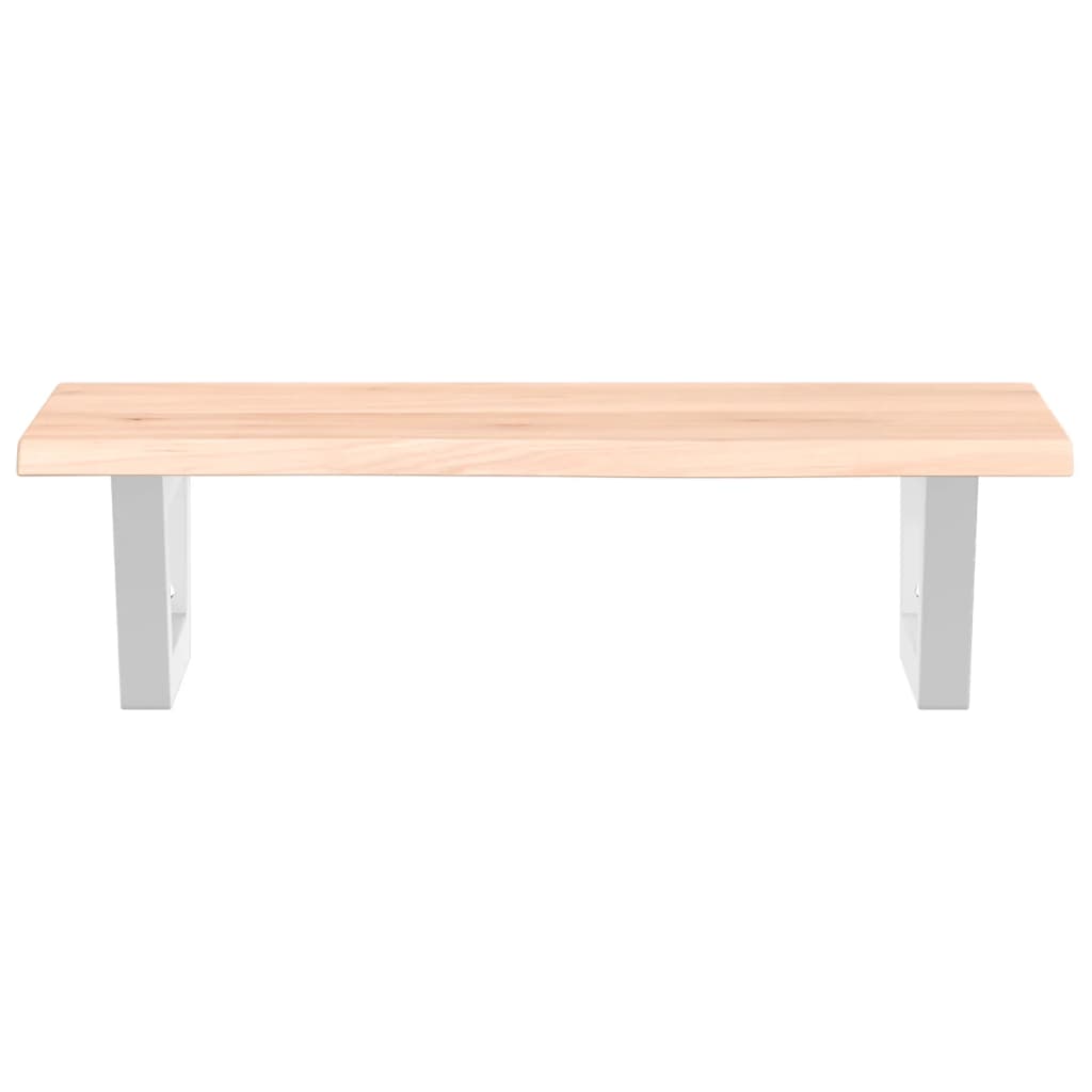 vidaXL Basin Shelf Wall Mounted Steel and Solid Wood Oak 4