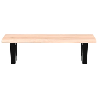 vidaXL Basin Shelf Wall Mounted Steel and Solid Wood Oak 4