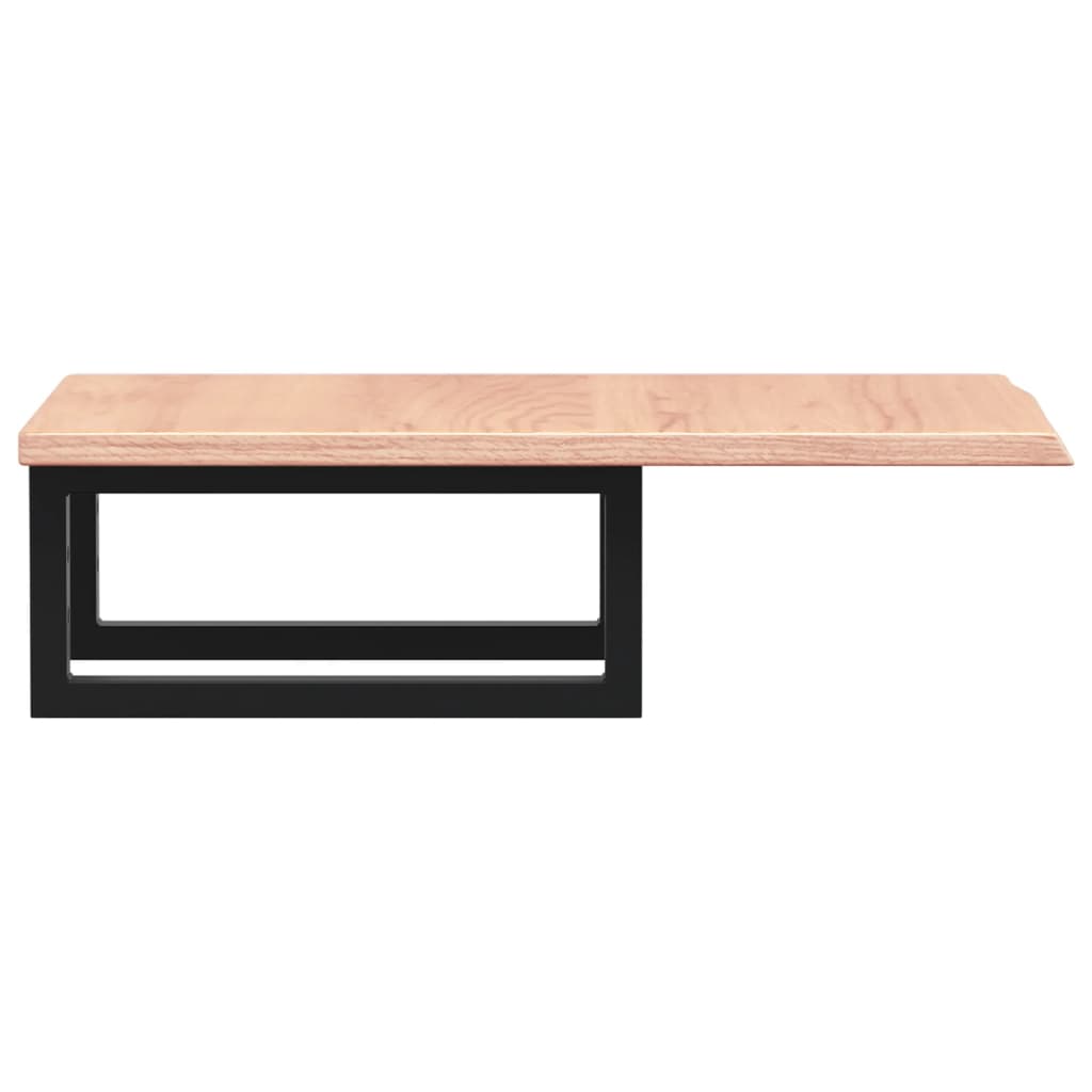 vidaXL Basin Shelf Wall Mounted Steel and Solid Wood Oak 5