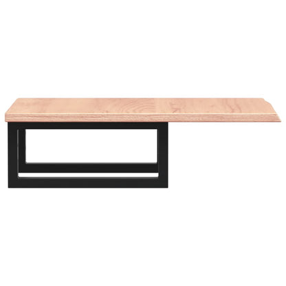 vidaXL Basin Shelf Wall Mounted Steel and Solid Wood Oak 5