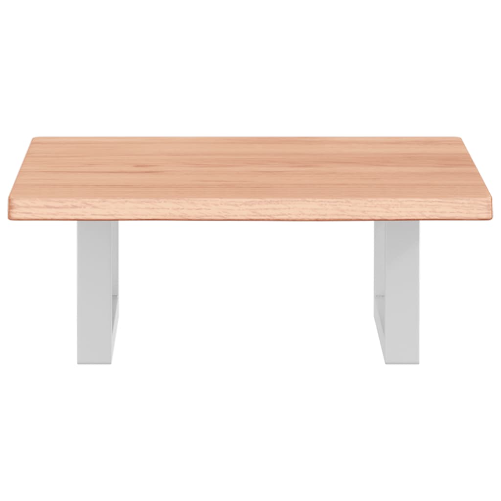 vidaXL Basin Shelf Wall Mounted Steel and Solid Wood Oak 4