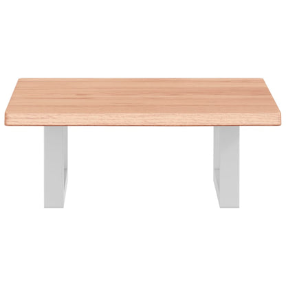 vidaXL Basin Shelf Wall Mounted Steel and Solid Wood Oak 4