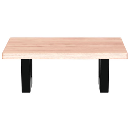 vidaXL Basin Shelf Wall Mounted Steel and Solid Wood Oak 4