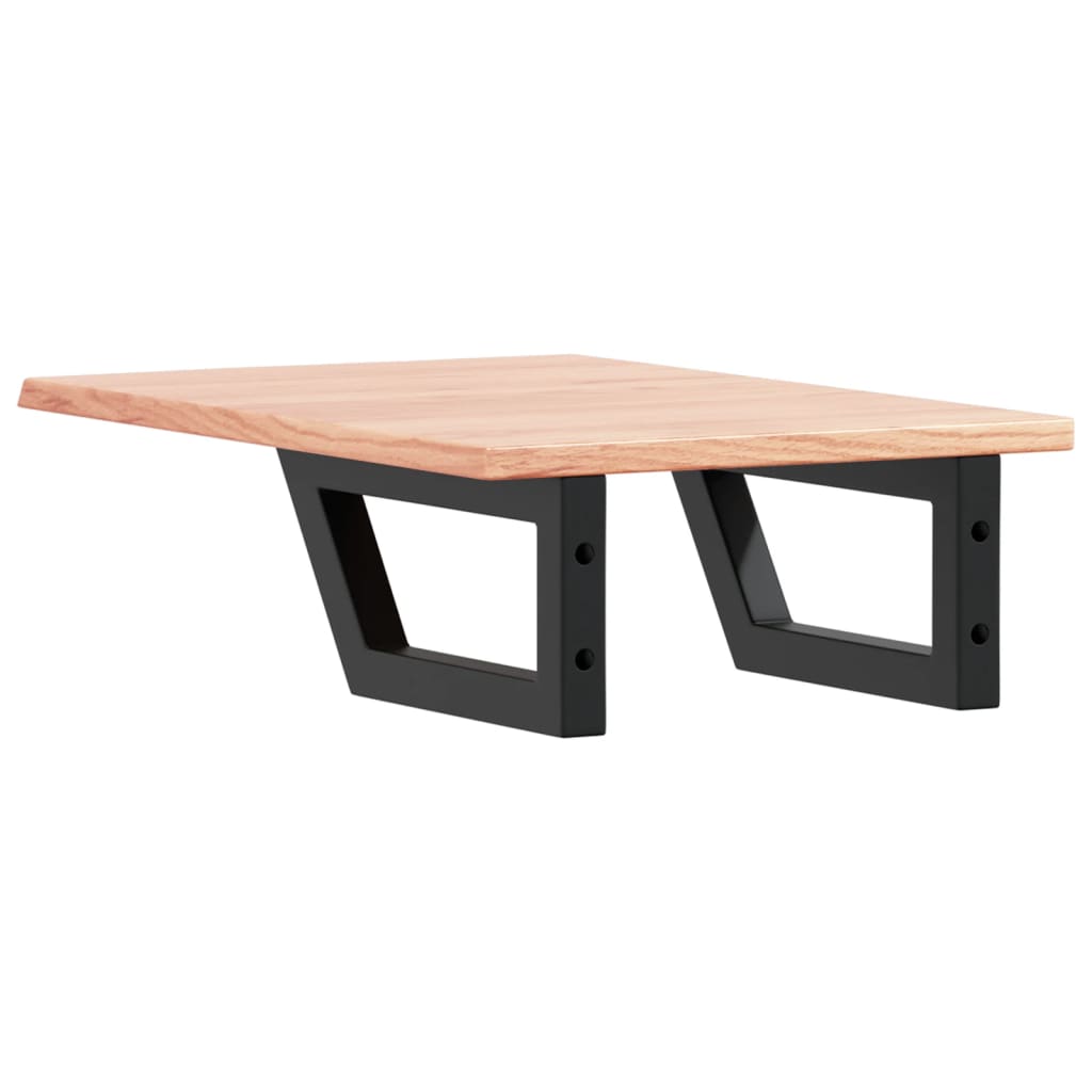vidaXL Basin Shelf Wall Mounted Steel and Solid Wood Oak 6