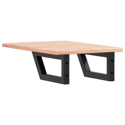 vidaXL Basin Shelf Wall Mounted Steel and Solid Wood Oak 6