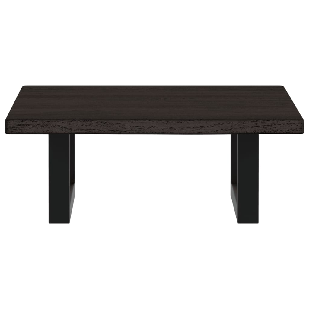 vidaXL Basin Shelf Wall Mounted Steel and Solid Wood Oak 4