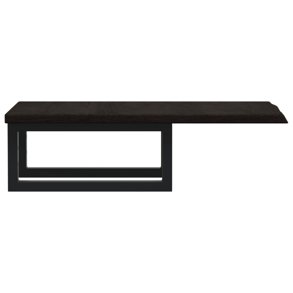 vidaXL Basin Shelf Wall Mounted Steel and Solid Wood Oak 5