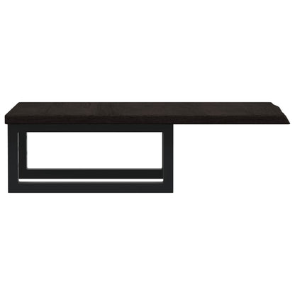 vidaXL Basin Shelf Wall Mounted Steel and Solid Wood Oak 5