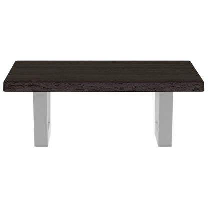 vidaXL Basin Shelf Wall Mounted Steel and Solid Wood Oak 4