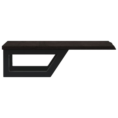 vidaXL Basin Shelf Wall Mounted Steel and Solid Wood Oak 5