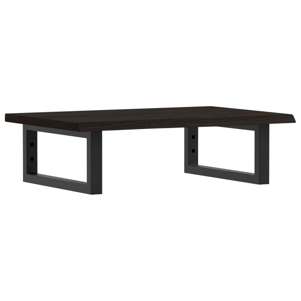 vidaXL Basin Shelf Wall Mounted Steel and Solid Wood Oak 2