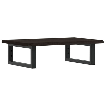 vidaXL Basin Shelf Wall Mounted Steel and Solid Wood Oak 2