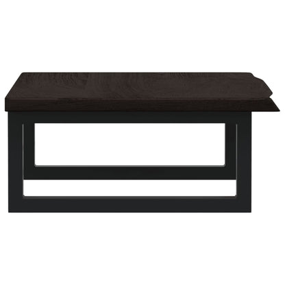 vidaXL Basin Shelf Wall Mounted Steel and Solid Wood Oak 5