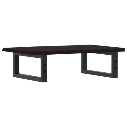 vidaXL Basin Shelf Wall Mounted Steel and Solid Wood Oak 6