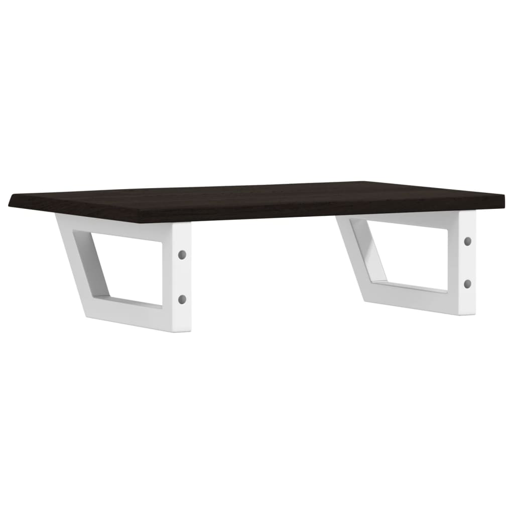 vidaXL Basin Shelf Wall Mounted Steel and Solid Wood Oak 6
