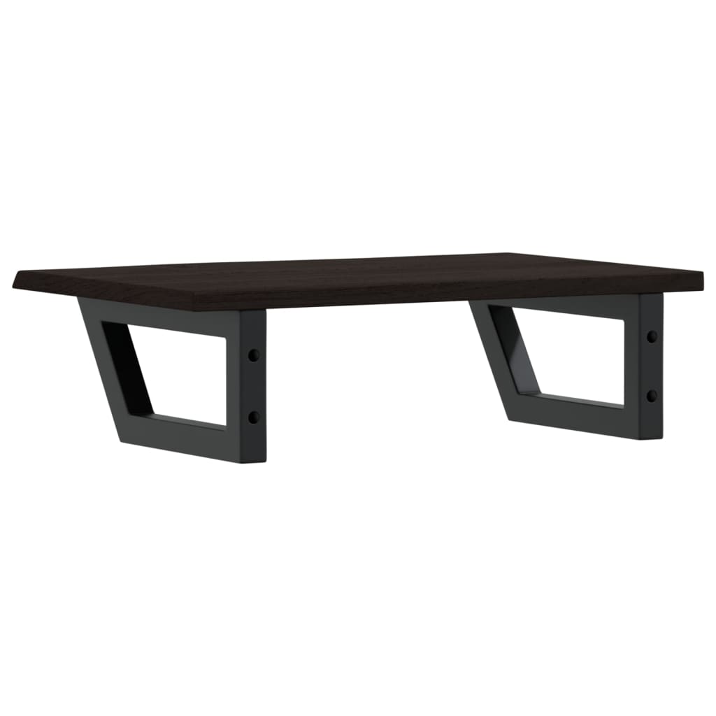 vidaXL Basin Shelf Wall Mounted Steel and Solid Wood Oak 6
