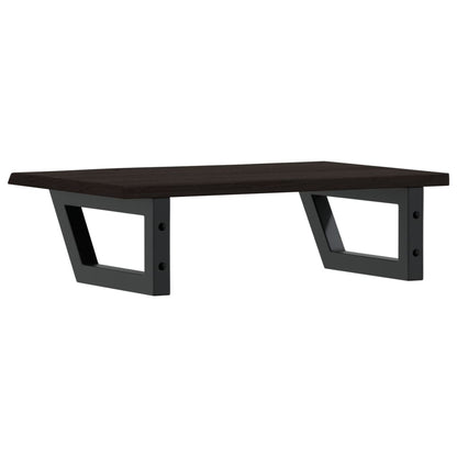 vidaXL Basin Shelf Wall Mounted Steel and Solid Wood Oak 6