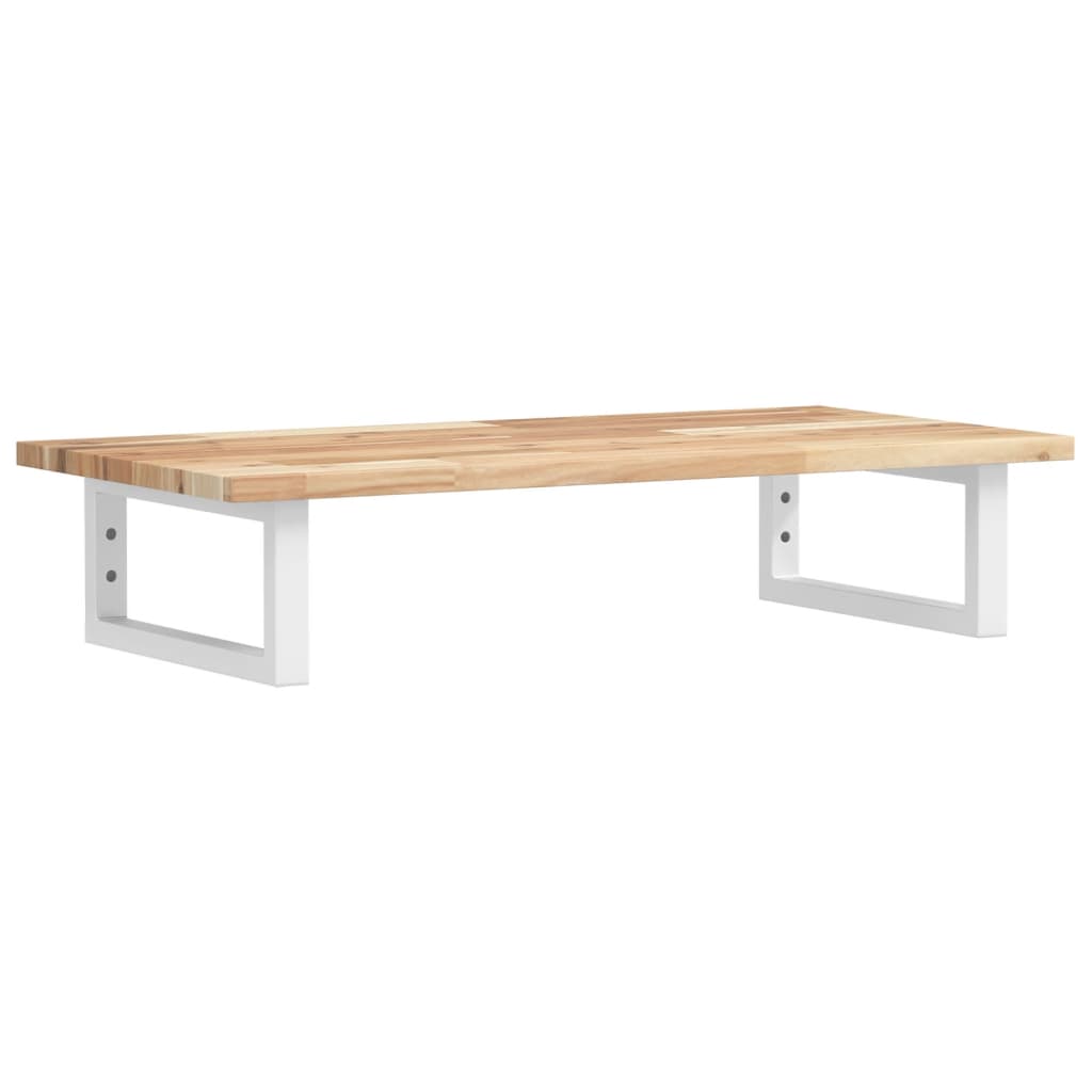 vidaXL Basin Shelf Wall Mounted Steel and Solid Wood Acacia 2