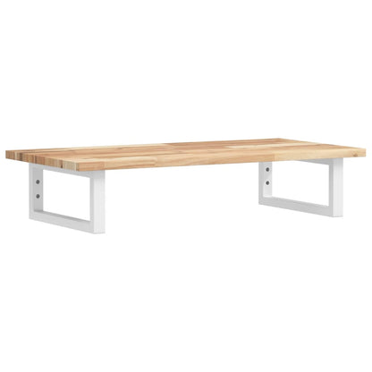 vidaXL Basin Shelf Wall Mounted Steel and Solid Wood Acacia 2