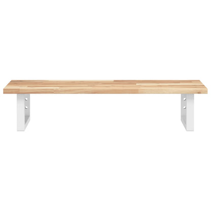 vidaXL Basin Shelf Wall Mounted Steel and Solid Wood Acacia 4