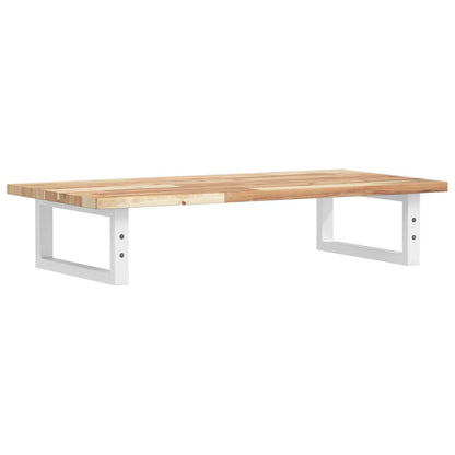 vidaXL Basin Shelf Wall Mounted Steel and Solid Wood Acacia 6