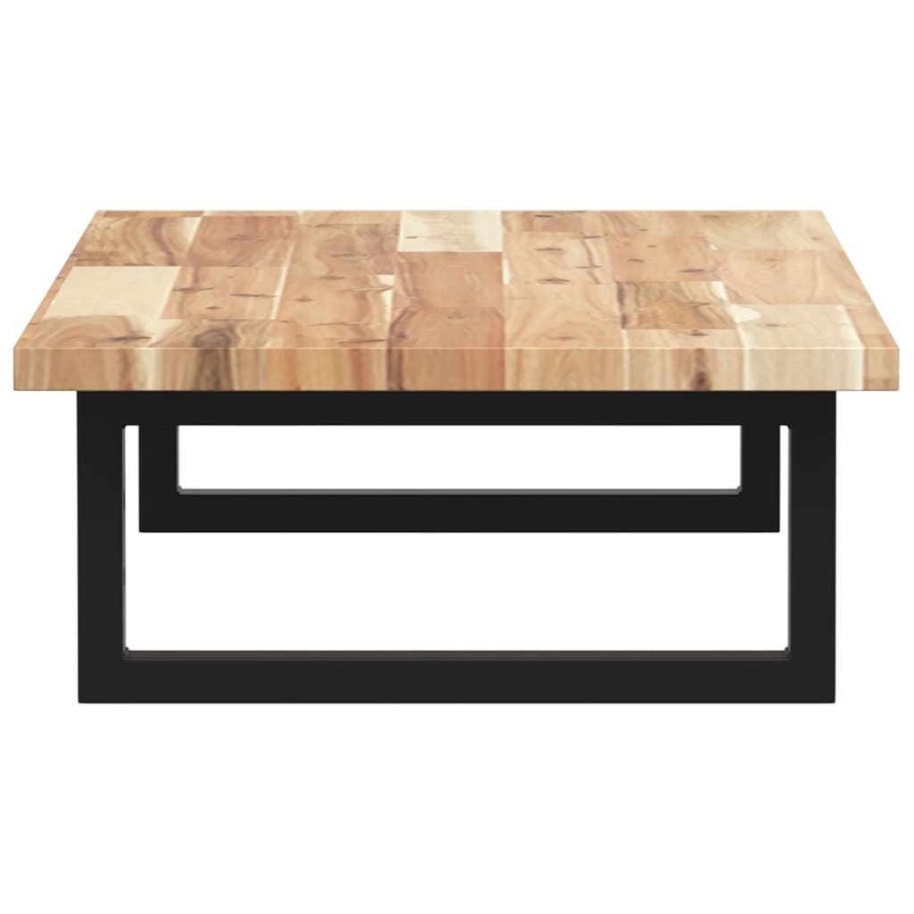 vidaXL Basin Shelf Wall Mounted Steel and Solid Wood Acacia 5