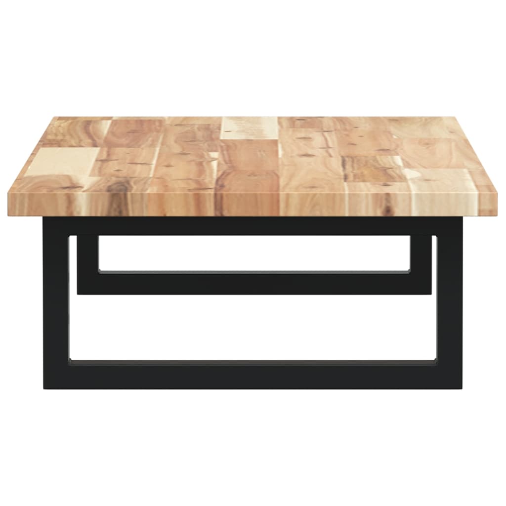 vidaXL Basin Shelf Wall Mounted Steel and Solid Wood Acacia 5