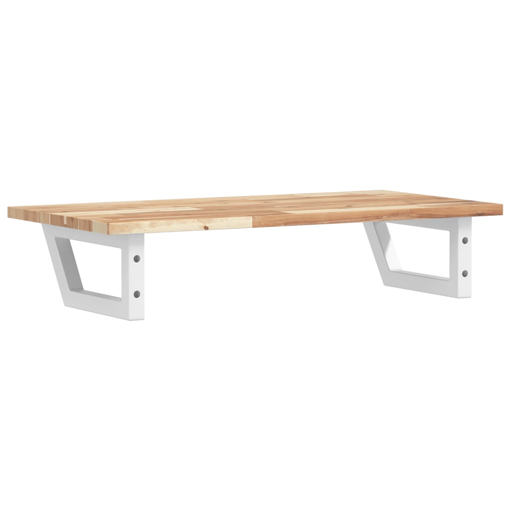 vidaXL Basin Shelf Wall Mounted Steel and Solid Wood Acacia 6