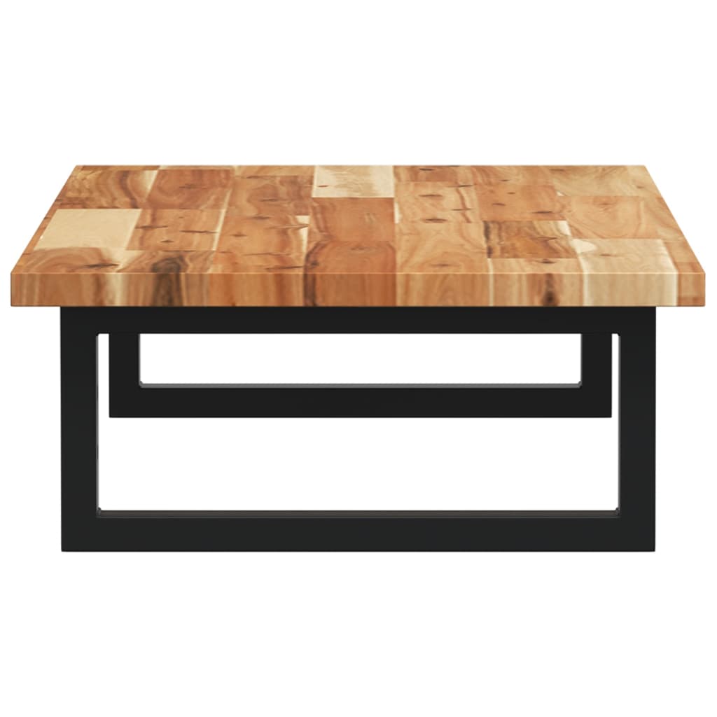 vidaXL Basin Shelf Wall Mounted Steel and Solid Wood Acacia 5
