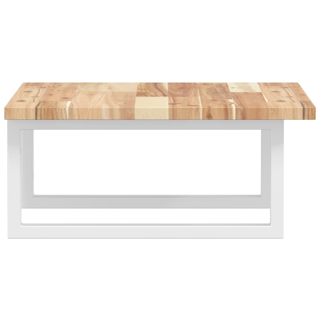 vidaXL Basin Shelf Wall Mounted Steel and Solid Wood Acacia 5