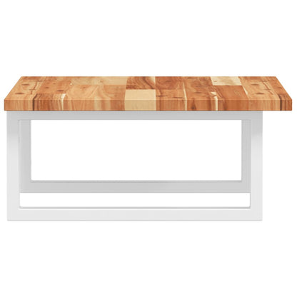 vidaXL Basin Shelf Wall Mounted Steel and Solid Wood Acacia 5