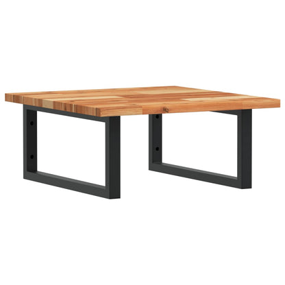 vidaXL Basin Shelf Wall Mounted Steel and Solid Wood Acacia 2
