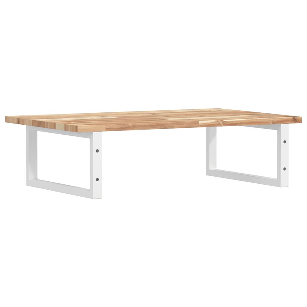 vidaXL Basin Shelf Wall Mounted Steel and Solid Wood Acacia 6