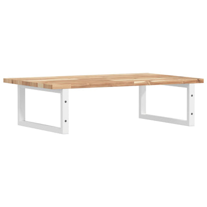 vidaXL Basin Shelf Wall Mounted Steel and Solid Wood Acacia 6