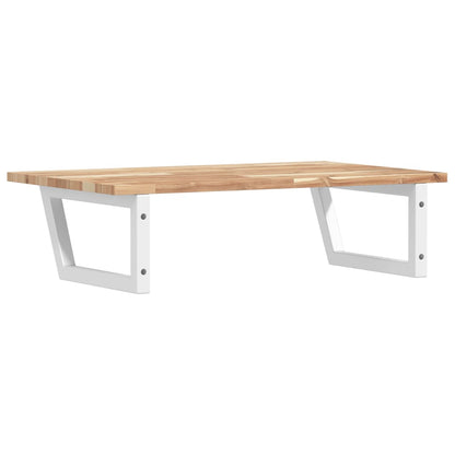 vidaXL Basin Shelf Wall Mounted Steel and Solid Wood Acacia 6