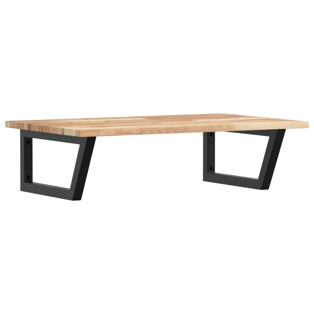 vidaXL Basin Shelf Wall Mounted Steel and Solid Wood Acacia 2