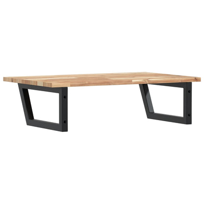 vidaXL Basin Shelf Wall Mounted Steel and Solid Wood Acacia 6