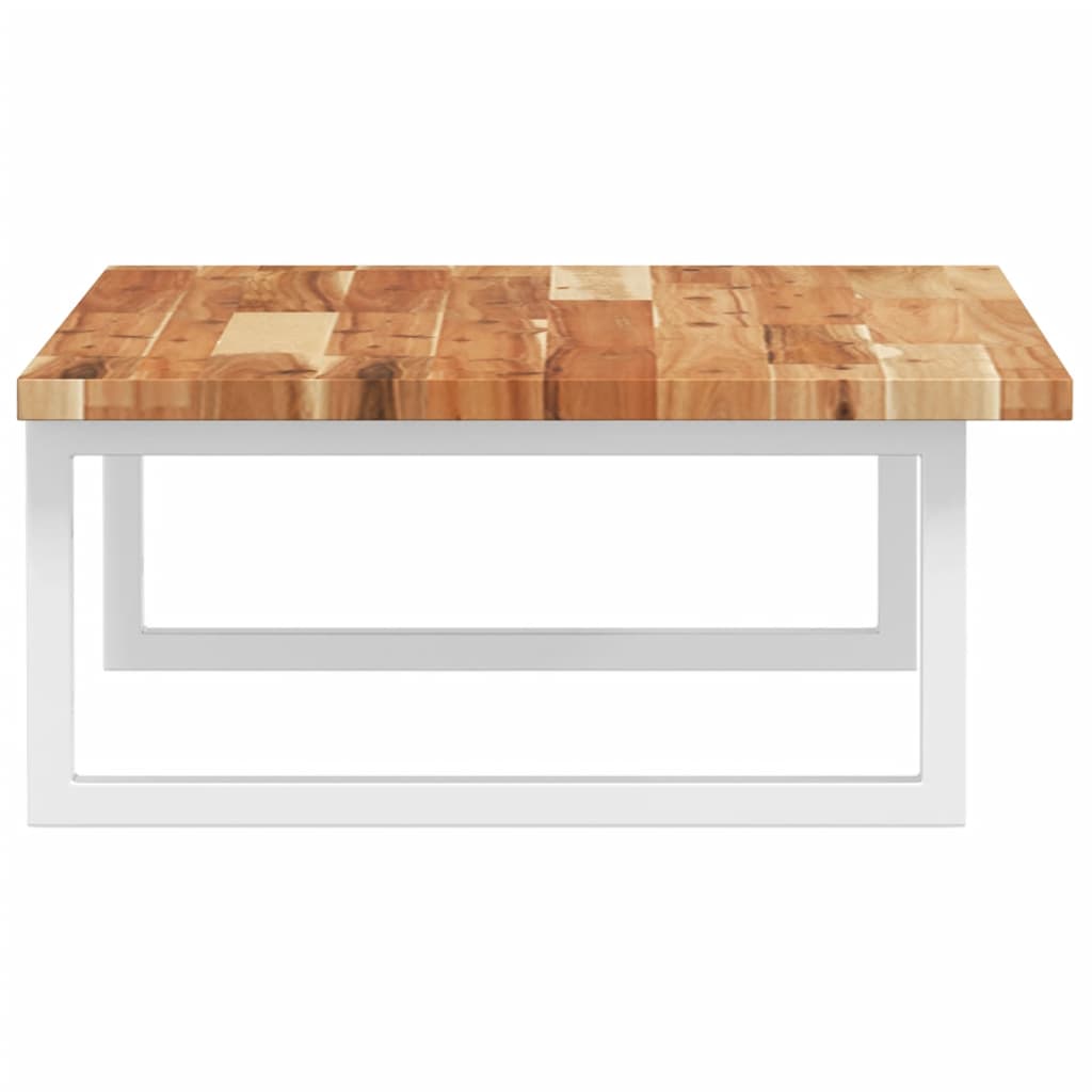 vidaXL Basin Shelf Wall Mounted Steel and Solid Wood Acacia 5