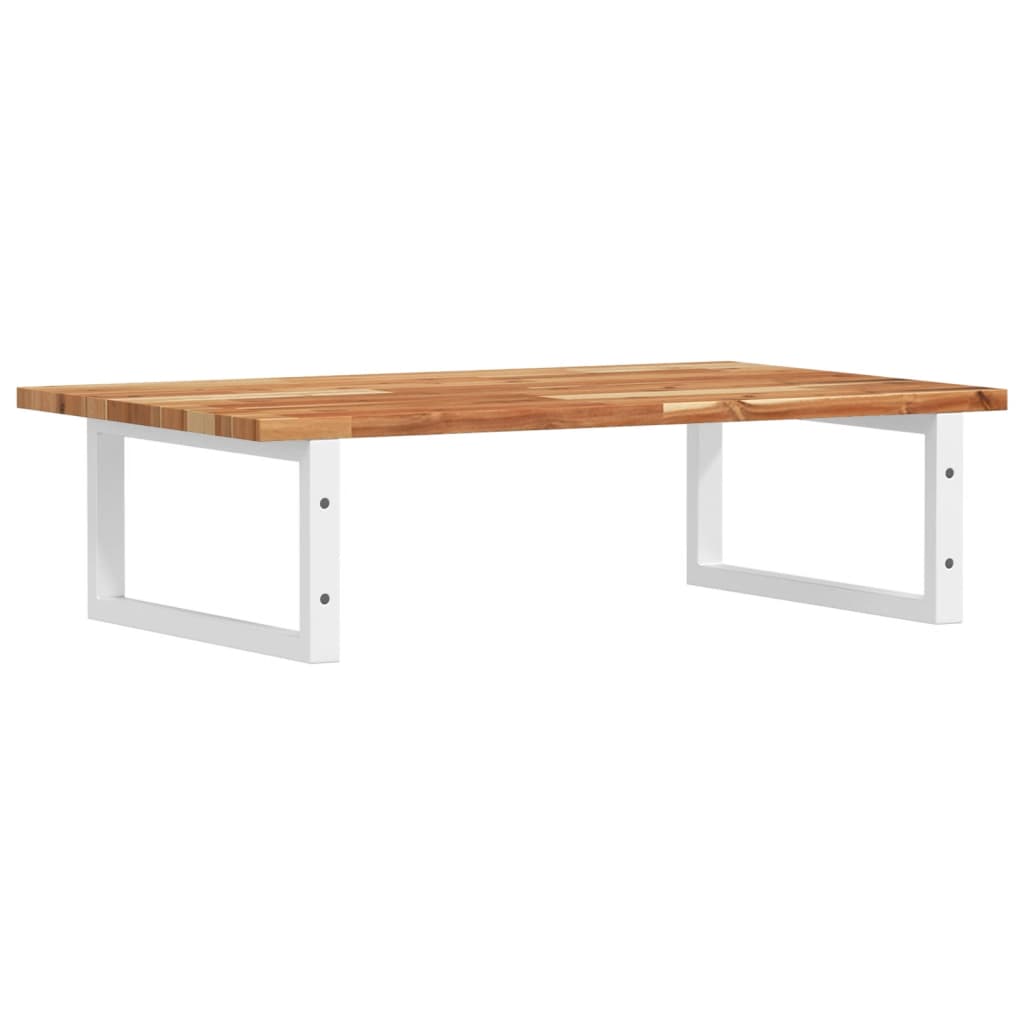 vidaXL Basin Shelf Wall Mounted Steel and Solid Wood Acacia 6
