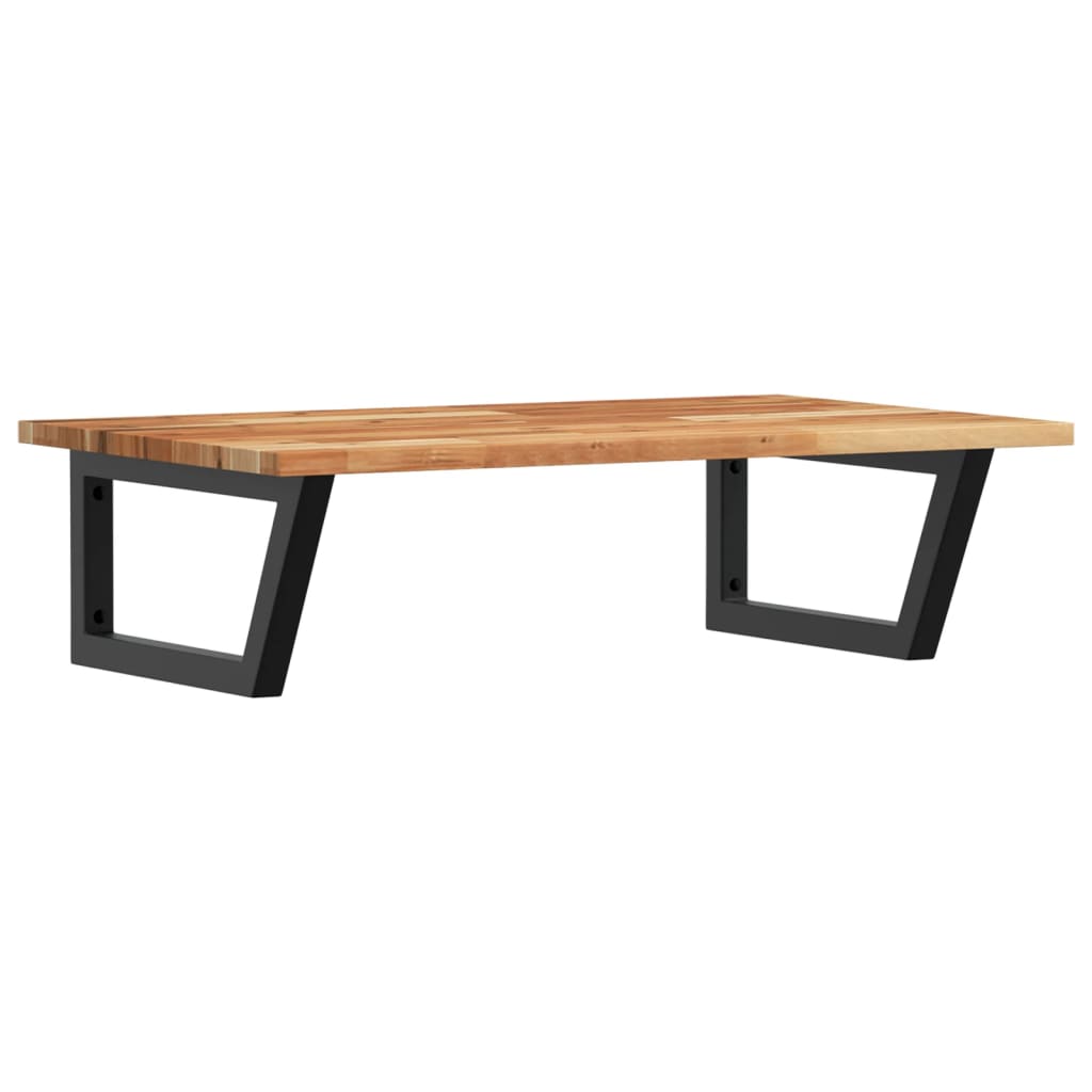 vidaXL Basin Shelf Wall Mounted Steel and Solid Wood Acacia 2