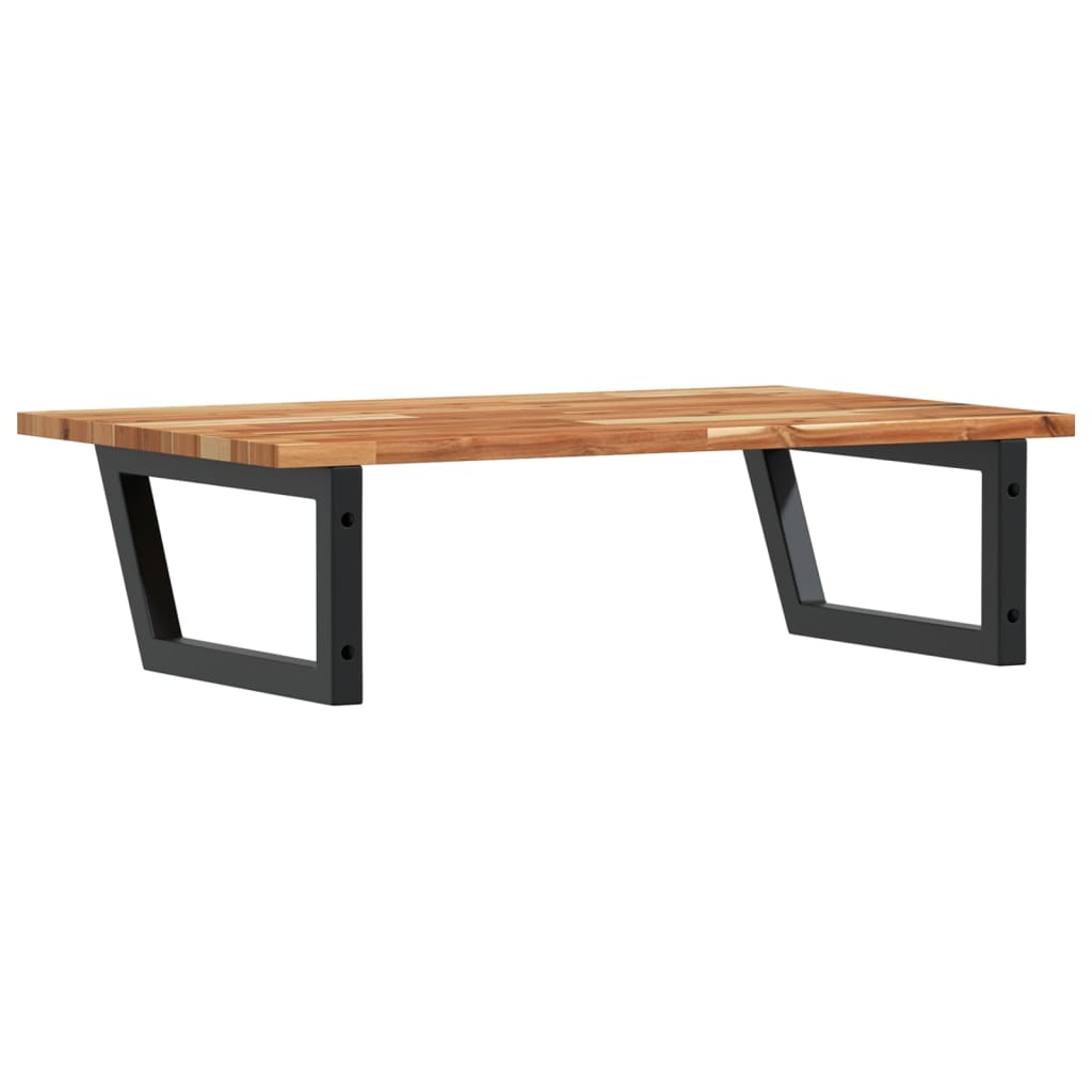 vidaXL Basin Shelf Wall Mounted Steel and Solid Wood Acacia 6