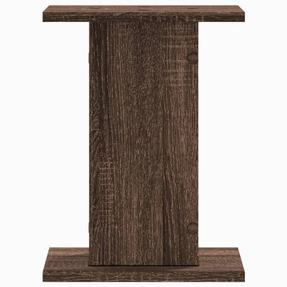 vidaXL Speaker Stands 2 pcs Brown Oak 30x30x40 cm Engineered Wood 3