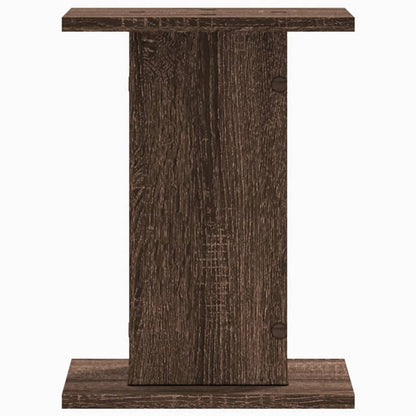 vidaXL Speaker Stands 2 pcs Brown Oak 30x30x40 cm Engineered Wood 5