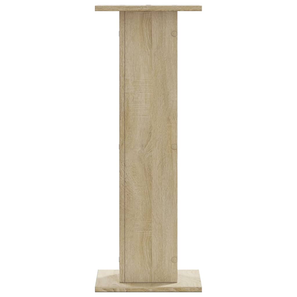 vidaXL Speaker Stands 2 pcs Sonoma Oak 30x30x80 cm Engineered Wood 5