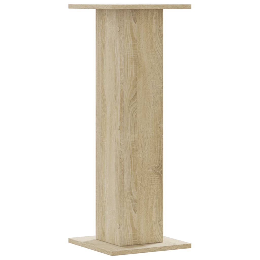vidaXL Speaker Stands 2 pcs Sonoma Oak 30x30x80 cm Engineered Wood 4