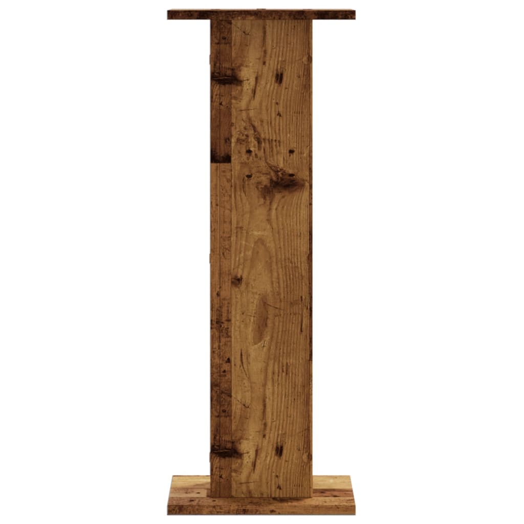vidaXL Speaker Stands 2 pcs Old Wood 30x30x80 cm Engineered Wood 3