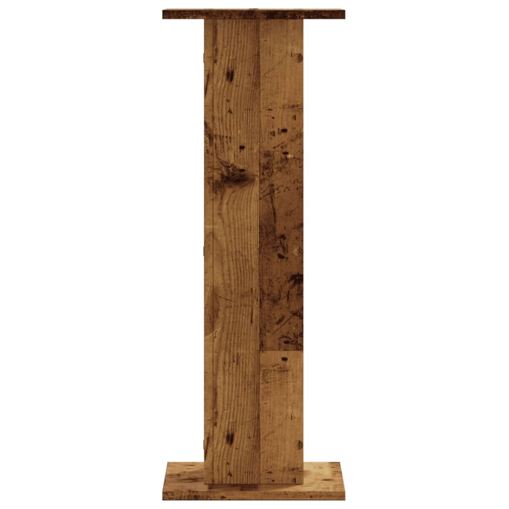 vidaXL Speaker Stands 2 pcs Old Wood 30x30x80 cm Engineered Wood 5
