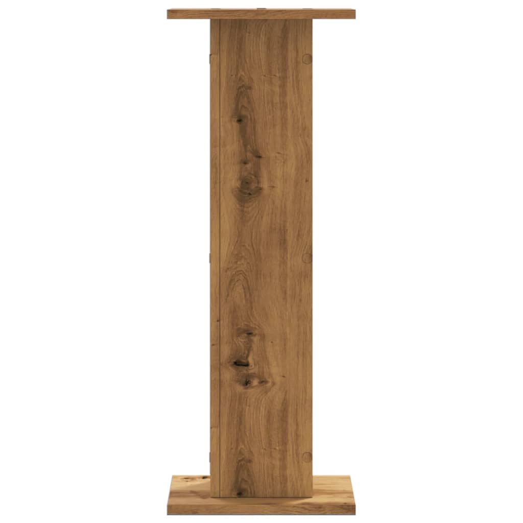 vidaXL Speaker Stands 2 pcs Artisan Oak 30x30x80 cm Engineered Wood 3