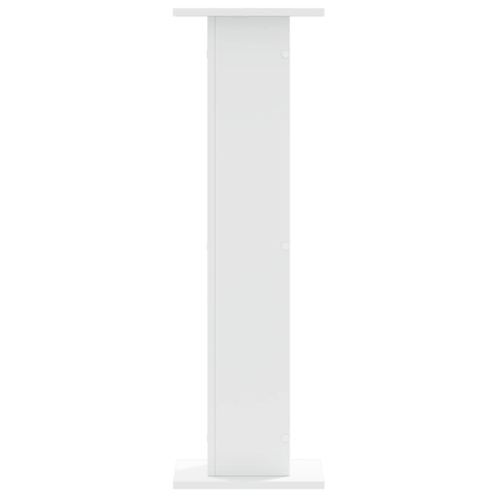 vidaXL Speaker Stands 2 pcs White 30x30x95 cm Engineered Wood 5